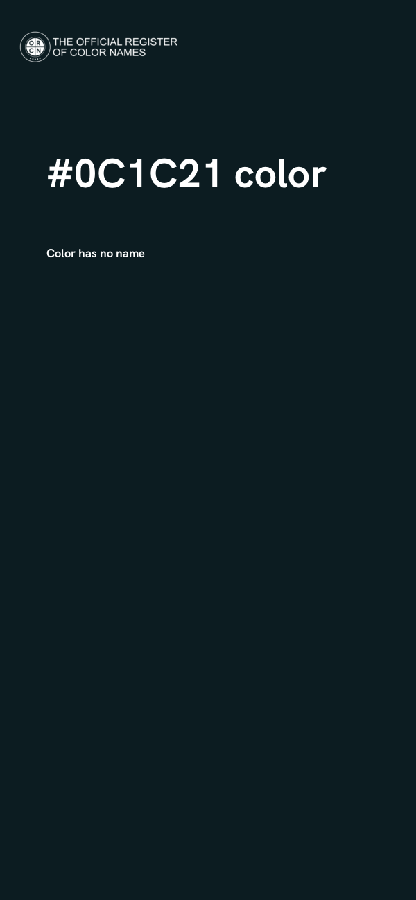 #0C1C21 color image