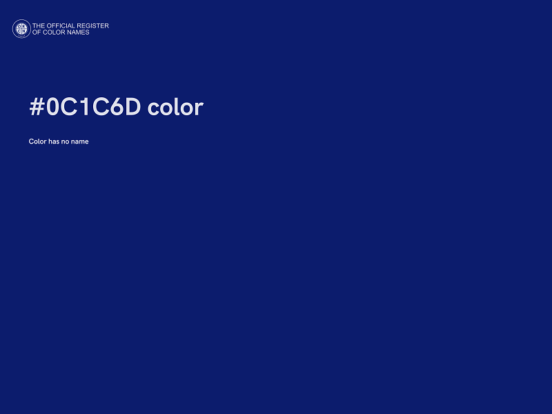 #0C1C6D color image