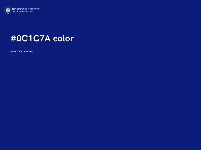 #0C1C7A color image
