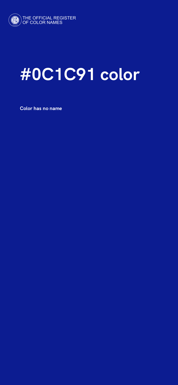 #0C1C91 color image