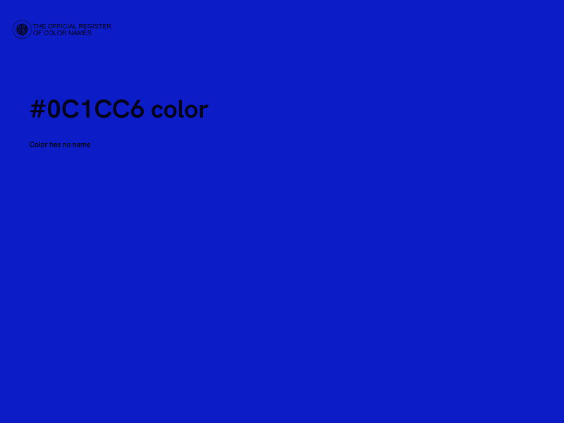 #0C1CC6 color image