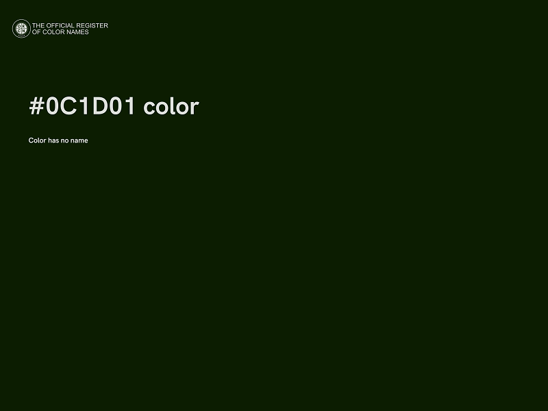 #0C1D01 color image