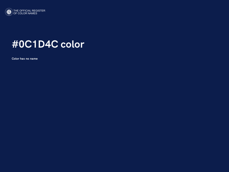 #0C1D4C color image