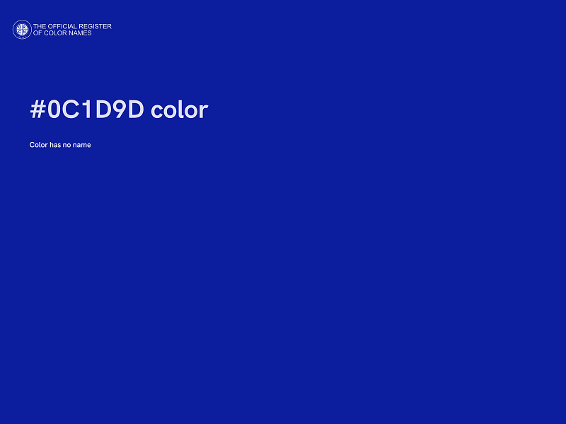 #0C1D9D color image