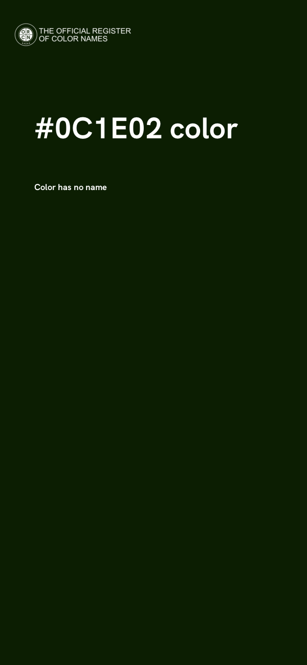 #0C1E02 color image