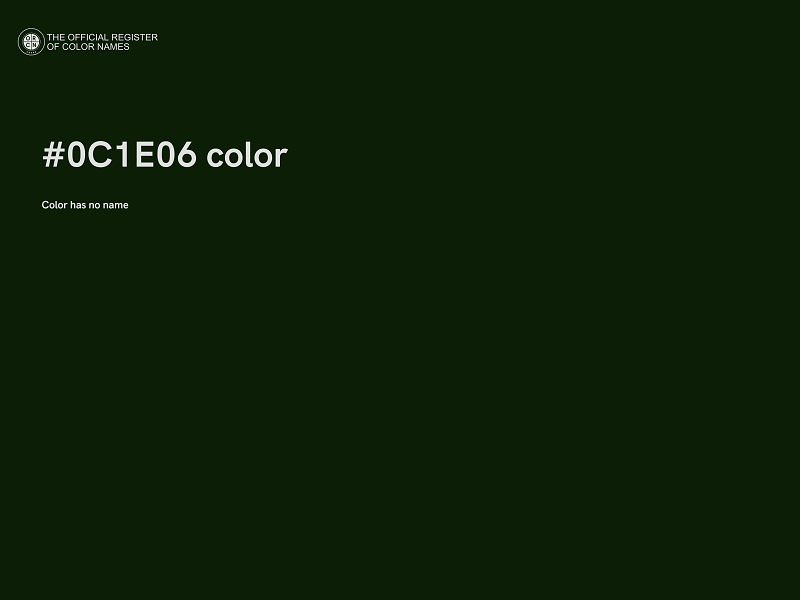 #0C1E06 color image