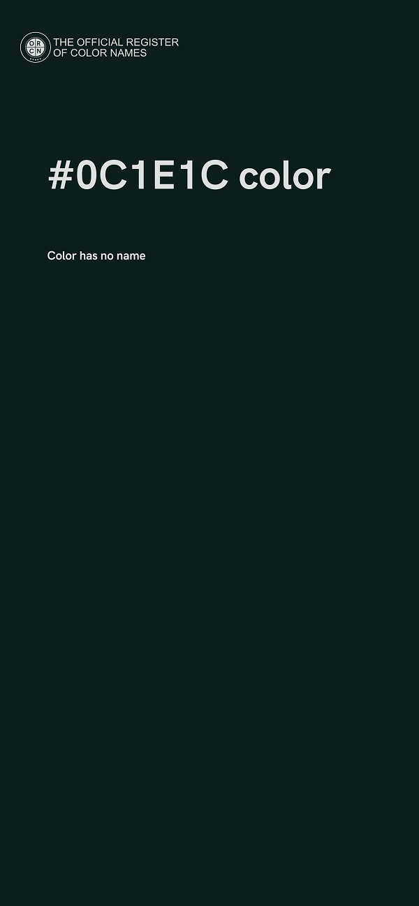#0C1E1C color image