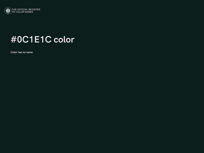 #0C1E1C color image