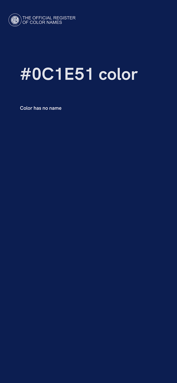 #0C1E51 color image