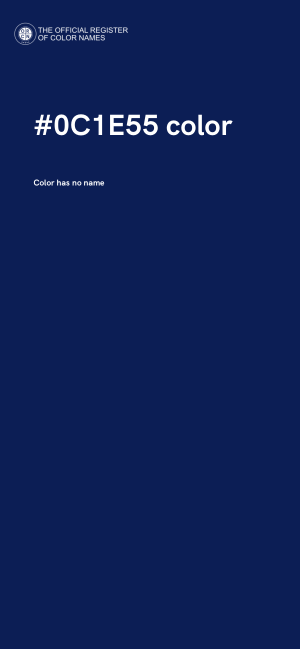 #0C1E55 color image