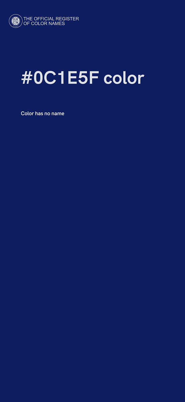 #0C1E5F color image