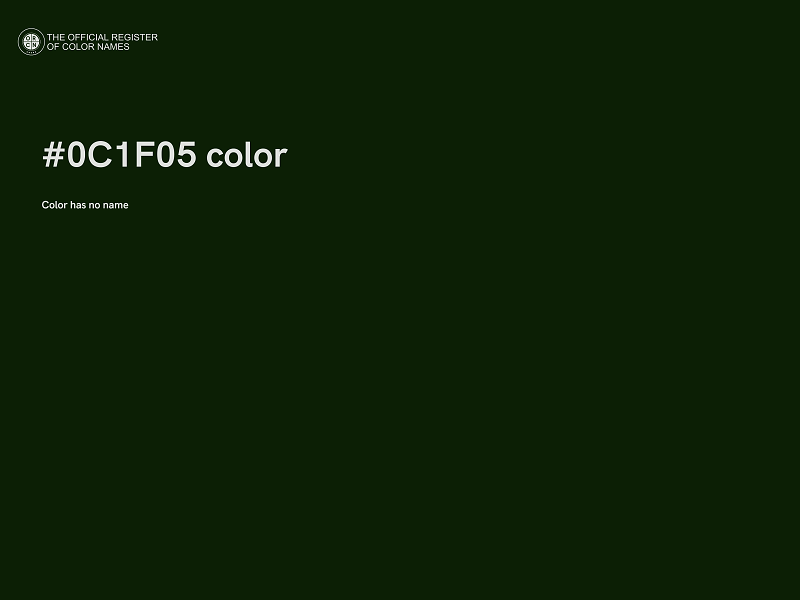 #0C1F05 color image