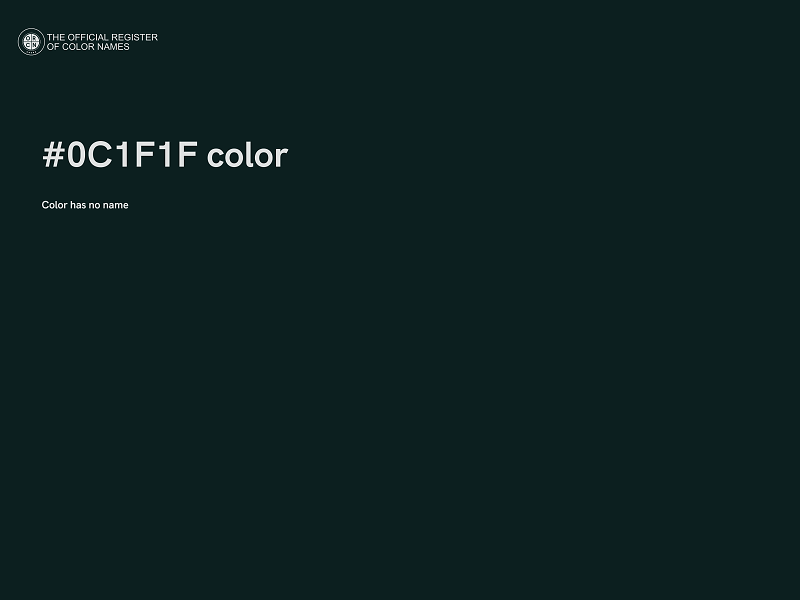 #0C1F1F color image