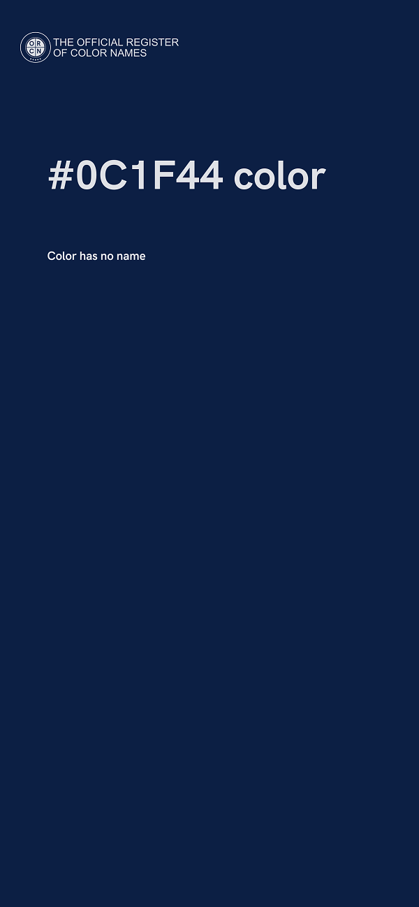 #0C1F44 color image