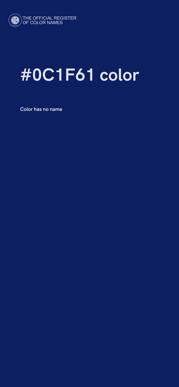 #0C1F61 color image