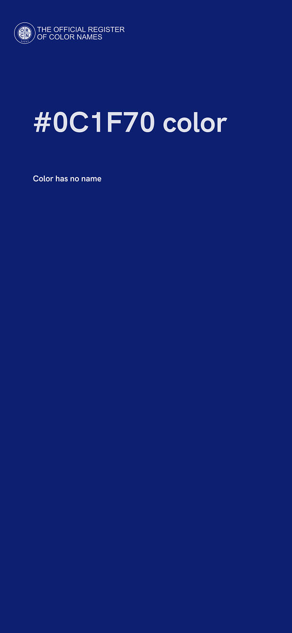 #0C1F70 color image