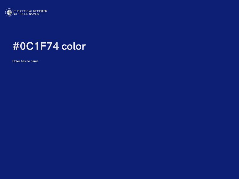 #0C1F74 color image