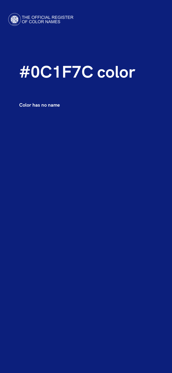 #0C1F7C color image
