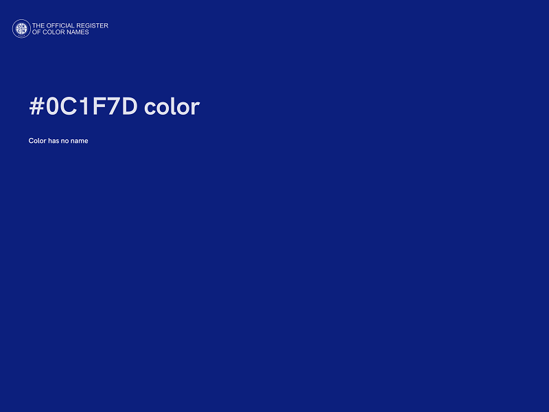 #0C1F7D color image