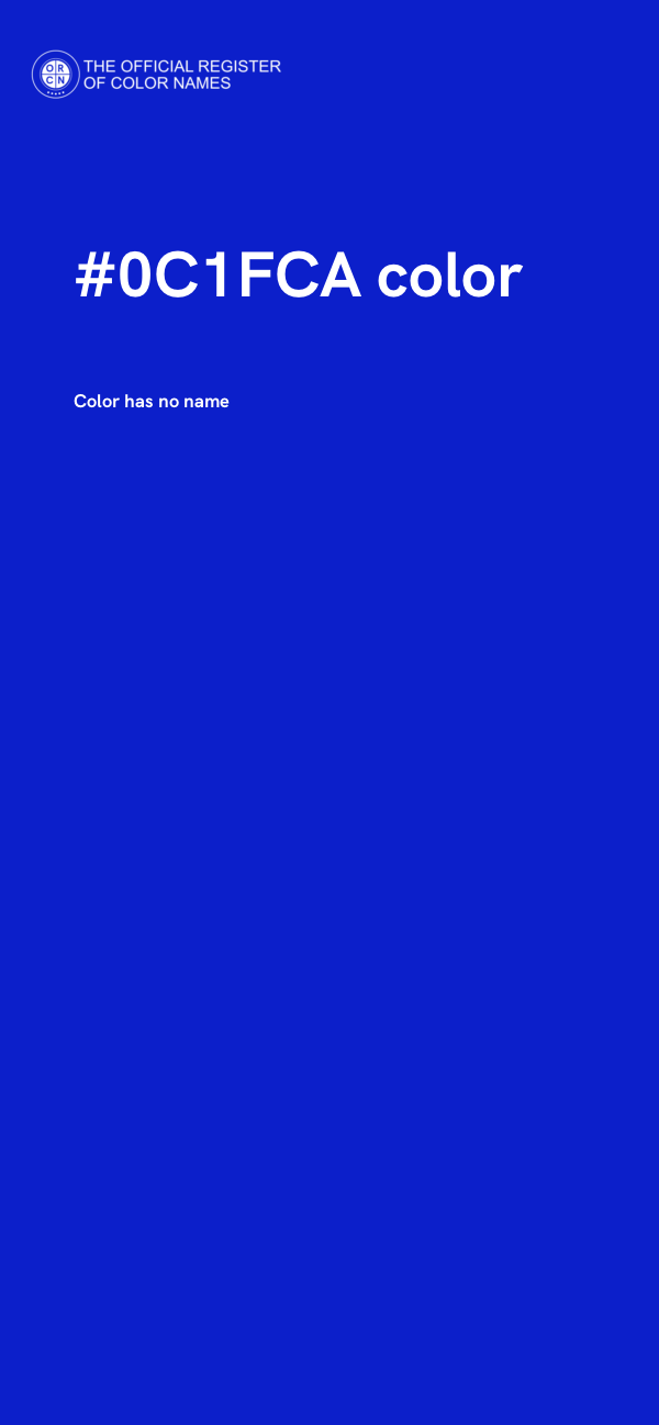 #0C1FCA color image