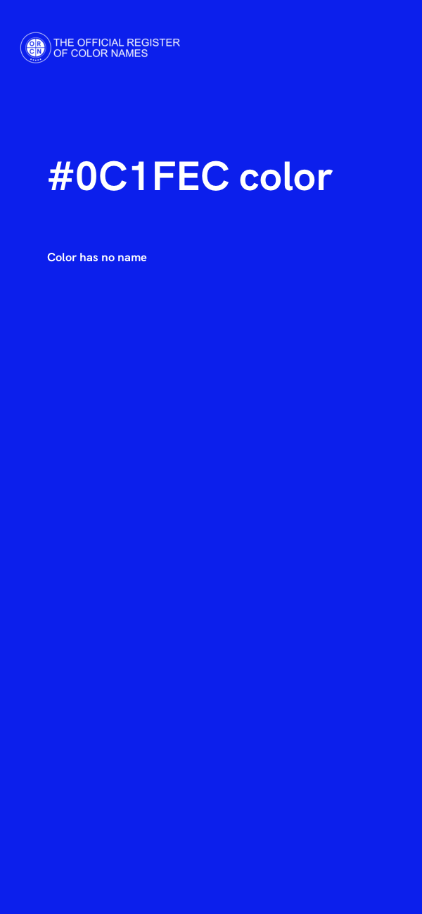 #0C1FEC color image