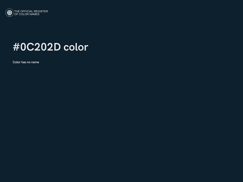 #0C202D color image