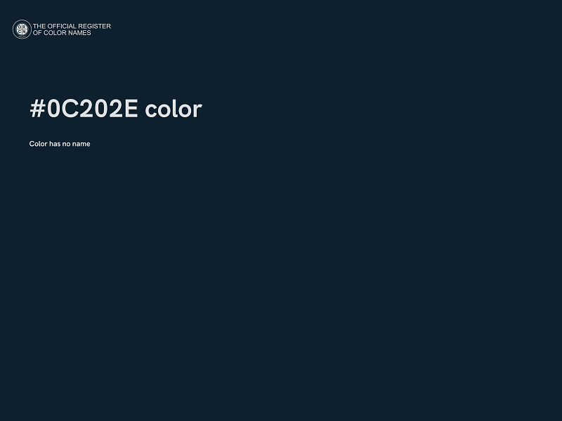 #0C202E color image
