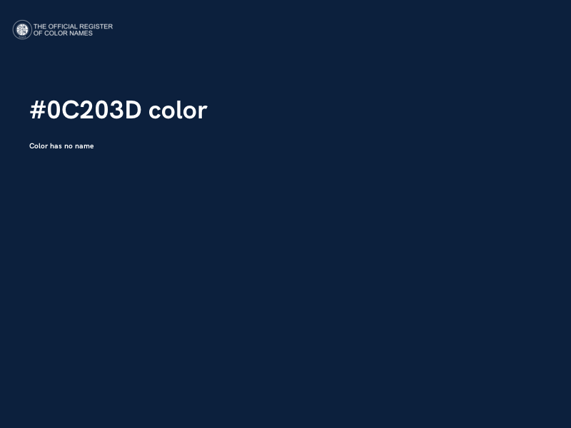 #0C203D color image