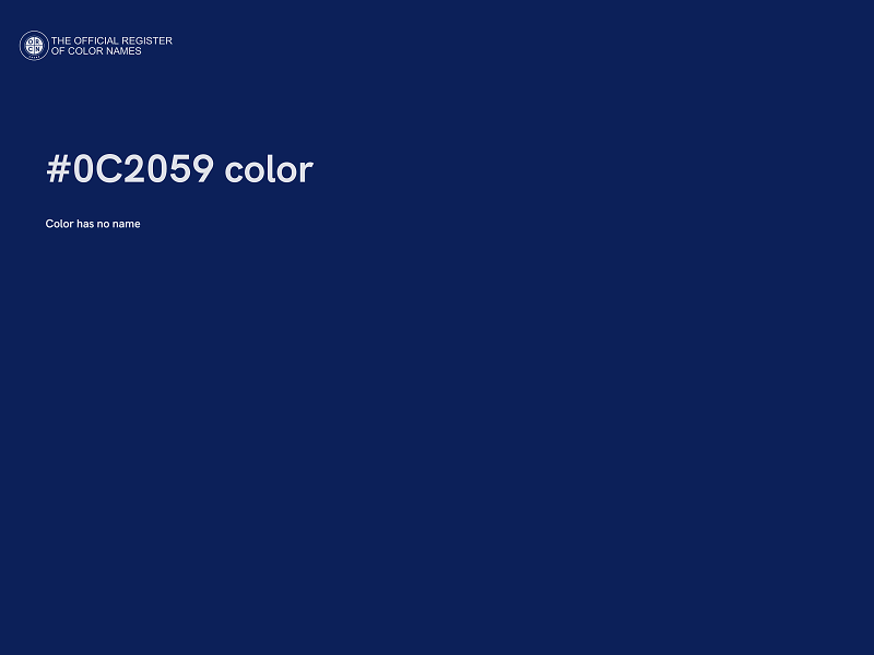 #0C2059 color image