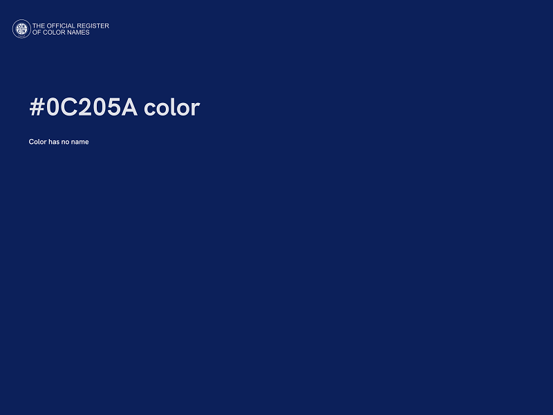 #0C205A color image