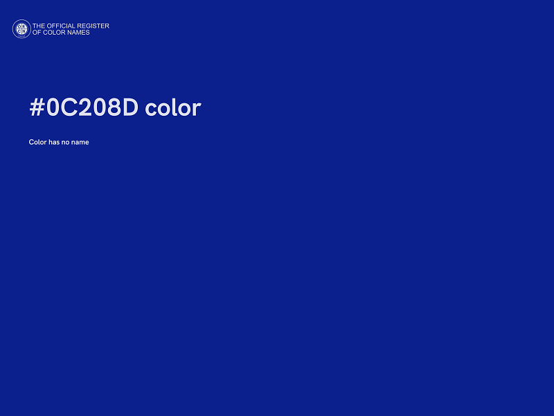 #0C208D color image