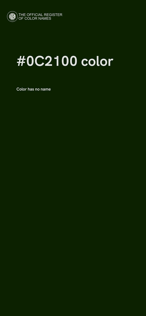 #0C2100 color image