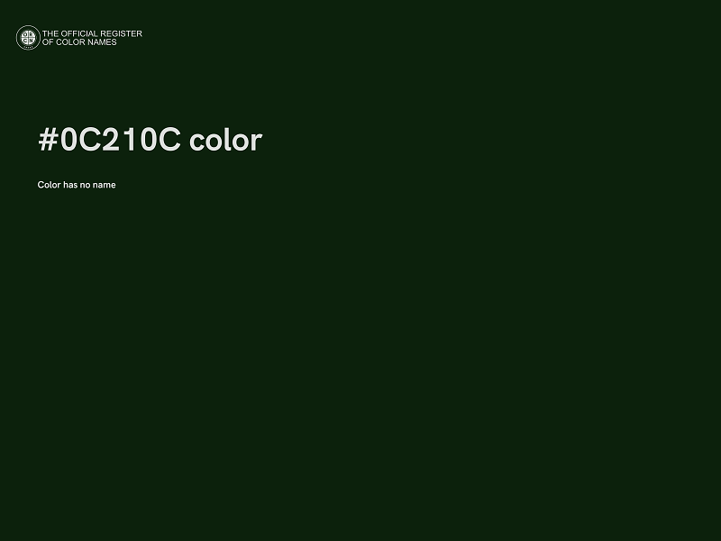 #0C210C color image