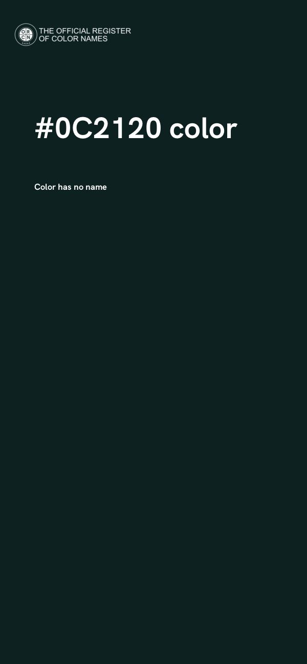 #0C2120 color image