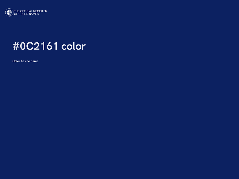 #0C2161 color image