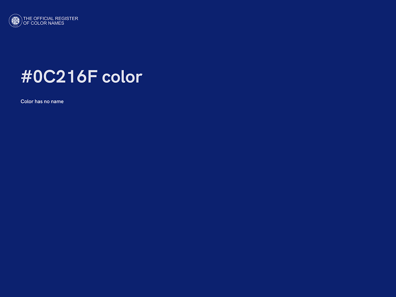 #0C216F color image