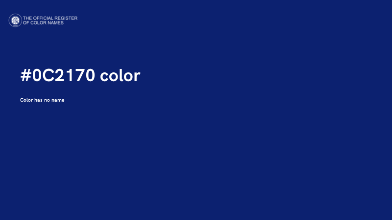 #0C2170 color image