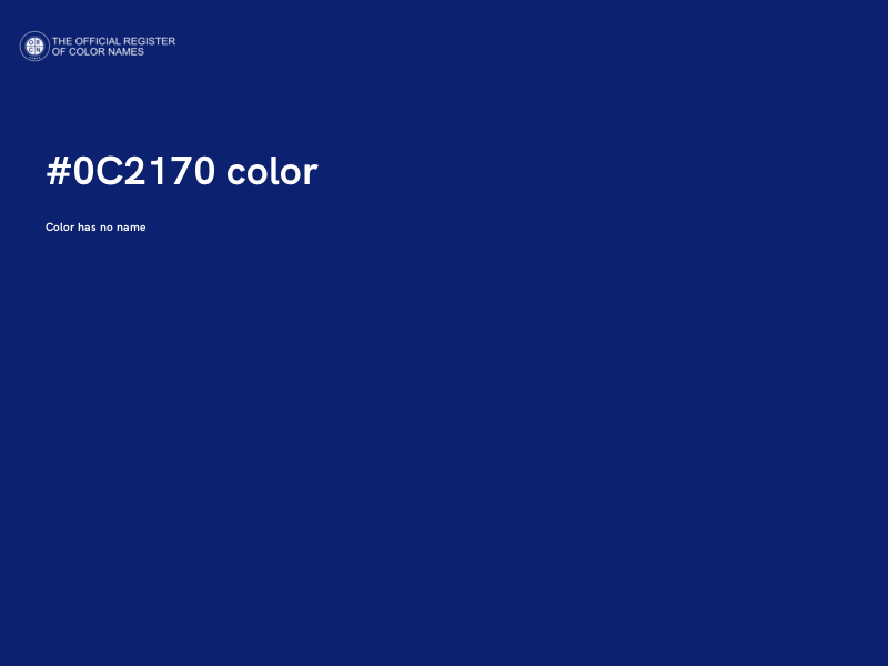 #0C2170 color image