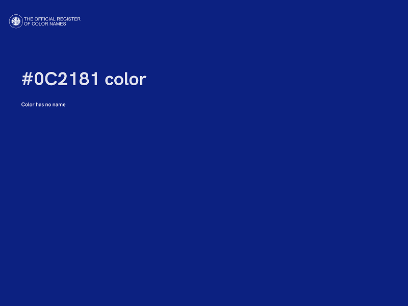 #0C2181 color image