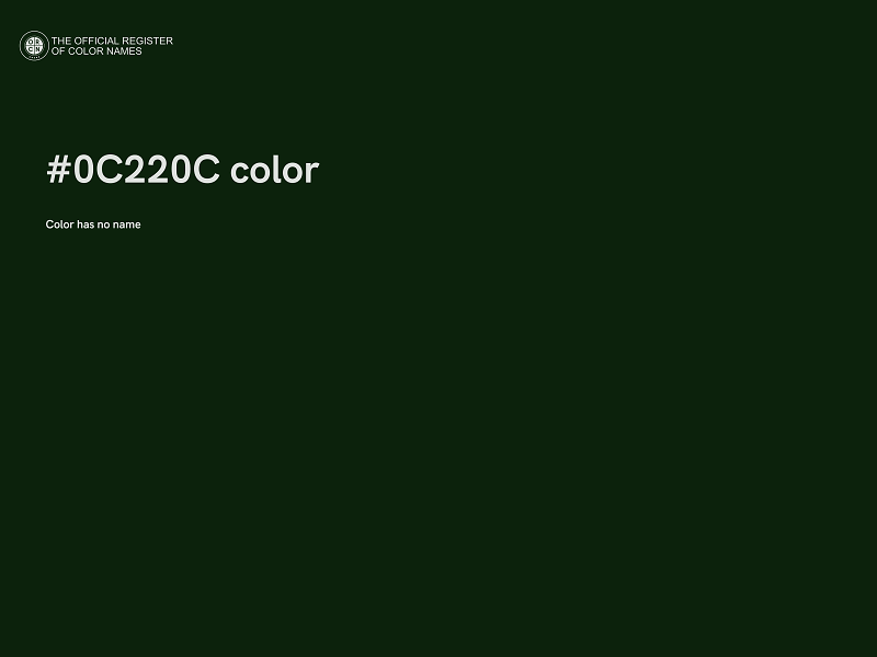 #0C220C color image