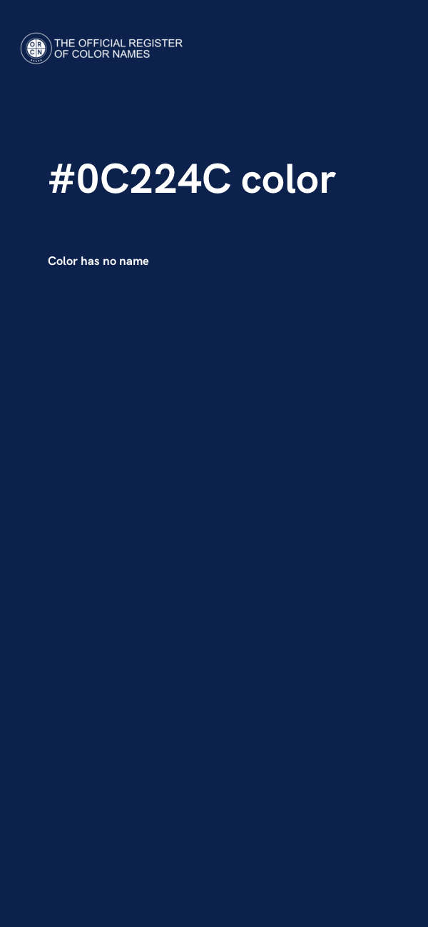 #0C224C color image