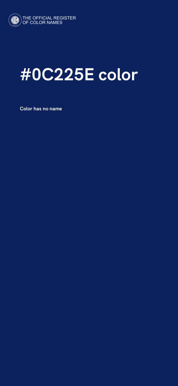 #0C225E color image