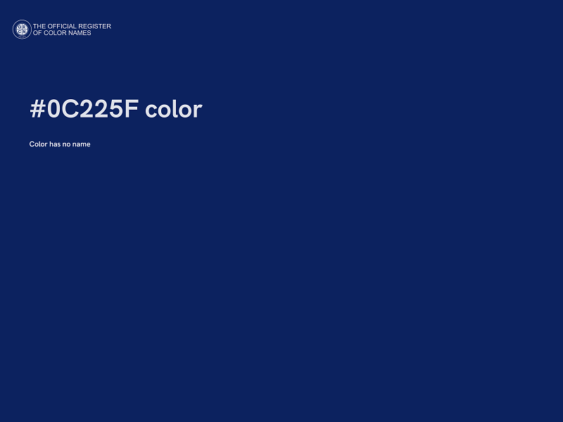 #0C225F color image