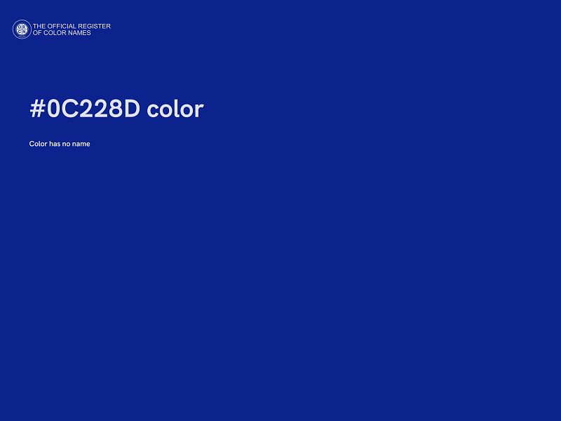 #0C228D color image