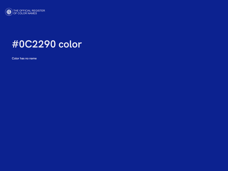 #0C2290 color image
