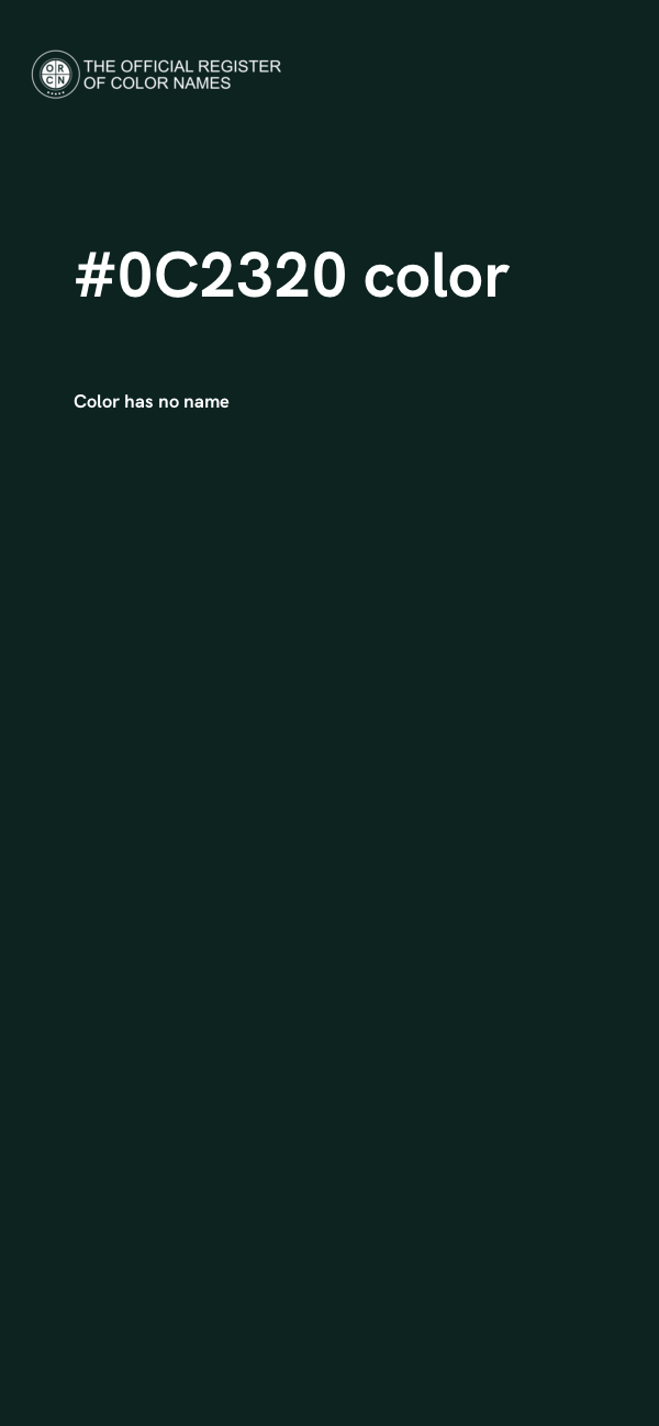 #0C2320 color image