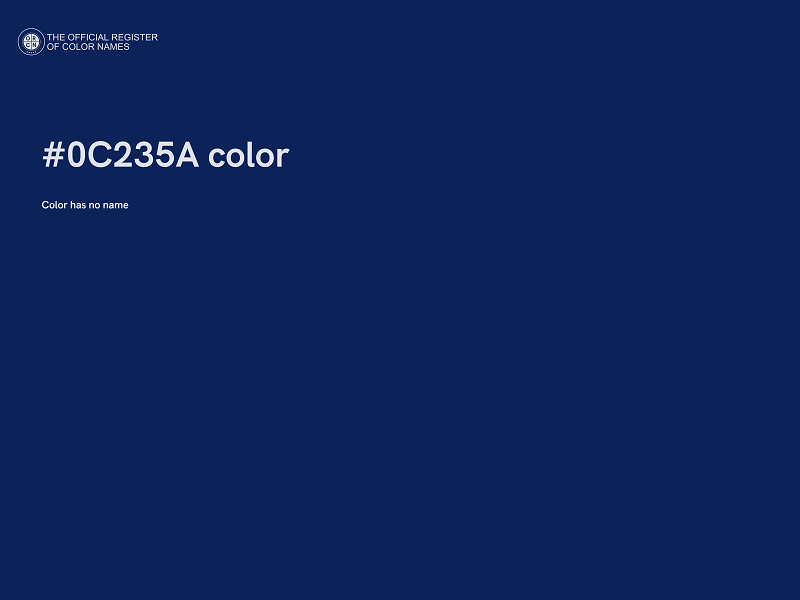 #0C235A color image