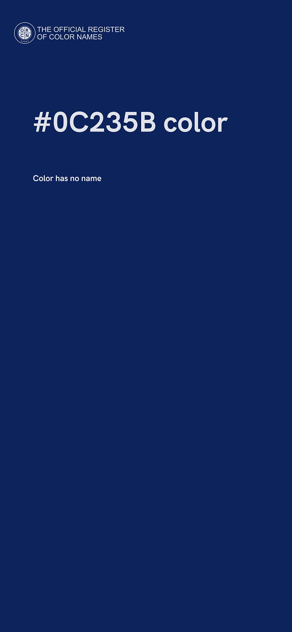 #0C235B color image
