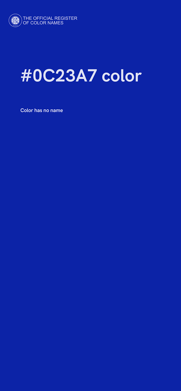 #0C23A7 color image