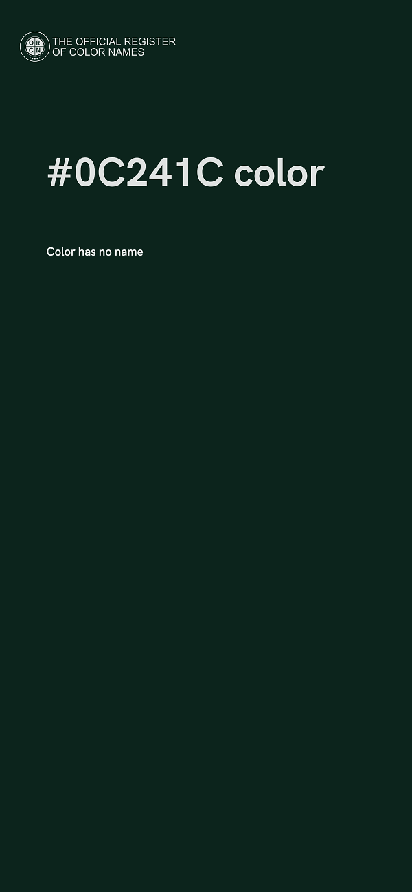 #0C241C color image